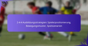2-4-4 Ausbildungsstrategien: Spielerpositionierung, Bewegungsmuster, Spielszenarien