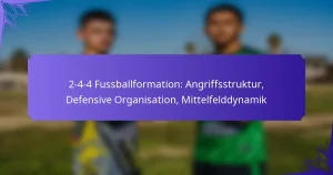 2-4-4 Fussballformation: Angriffsstruktur, Defensive Organisation, Mittelfelddynamik